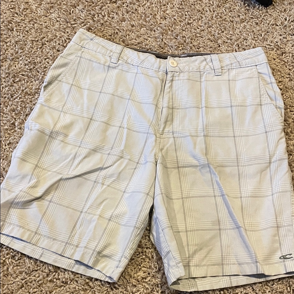 O'Neill Men’s Plaid Flat Front Shorts
